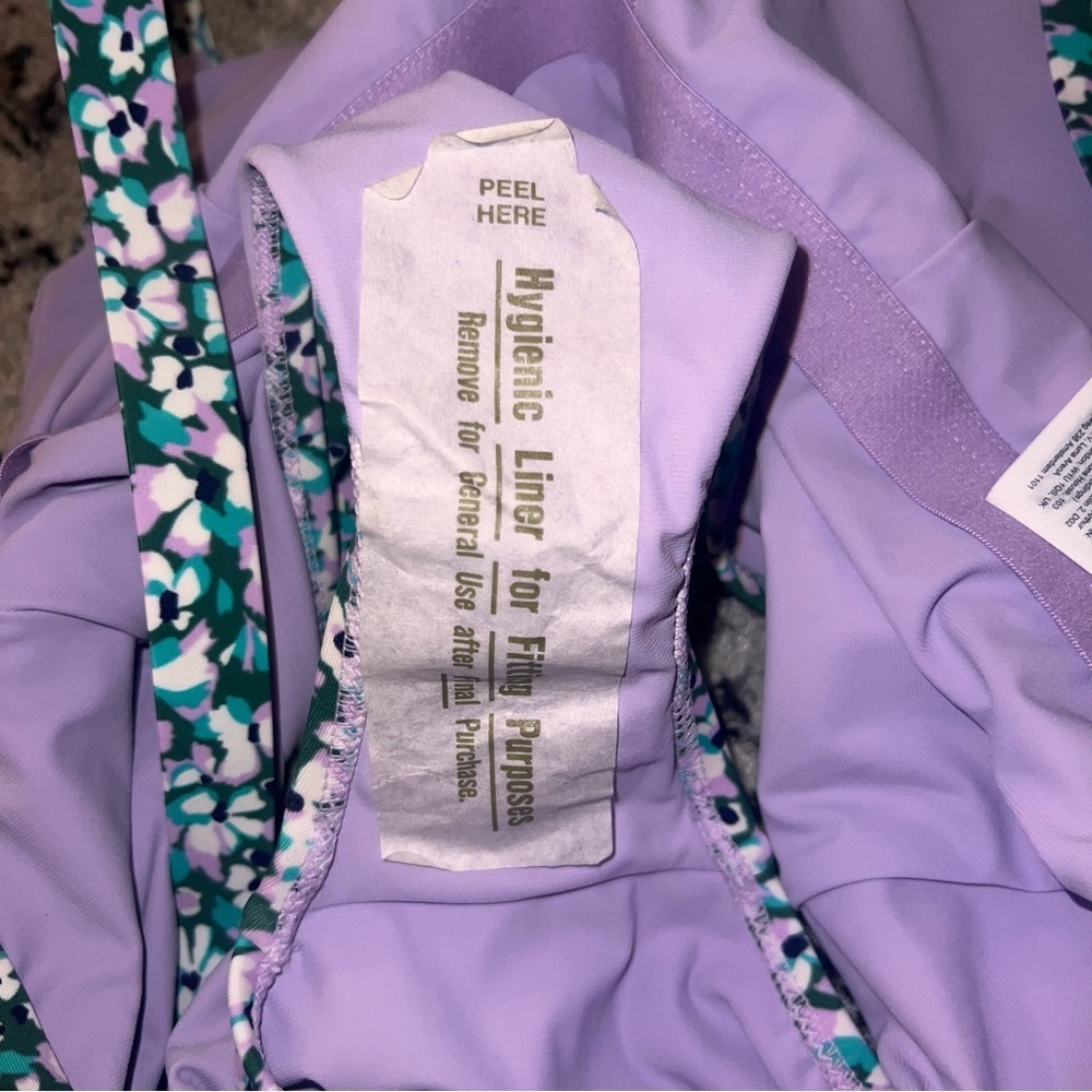 NWT Athleta Hermosa One Piece Swimsuit Floral Print Camo Flora Gables Medium - Picture 8 of 11